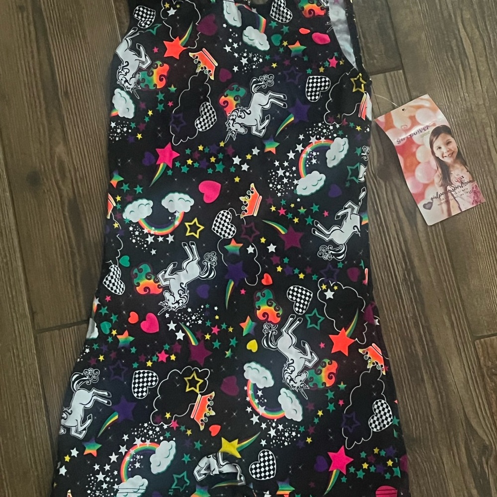 Colorful Unicorn Print leotard